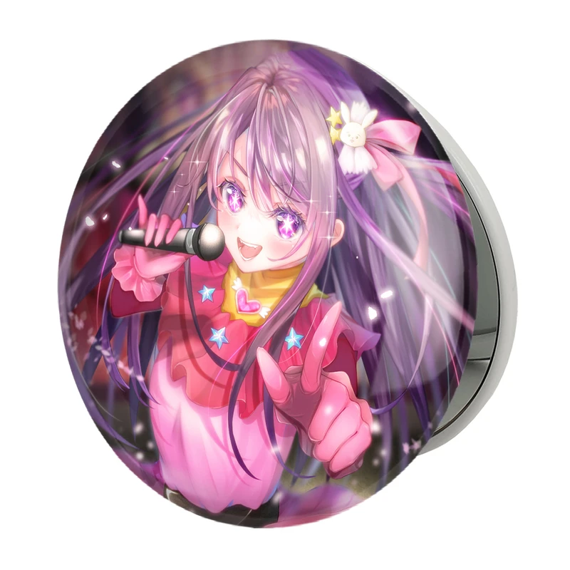 آینه جیبی خندالو طرح هوشینو انیمه اوشی نو کو ستاره من Oshi No Ko مدل تاشو کد 27476 