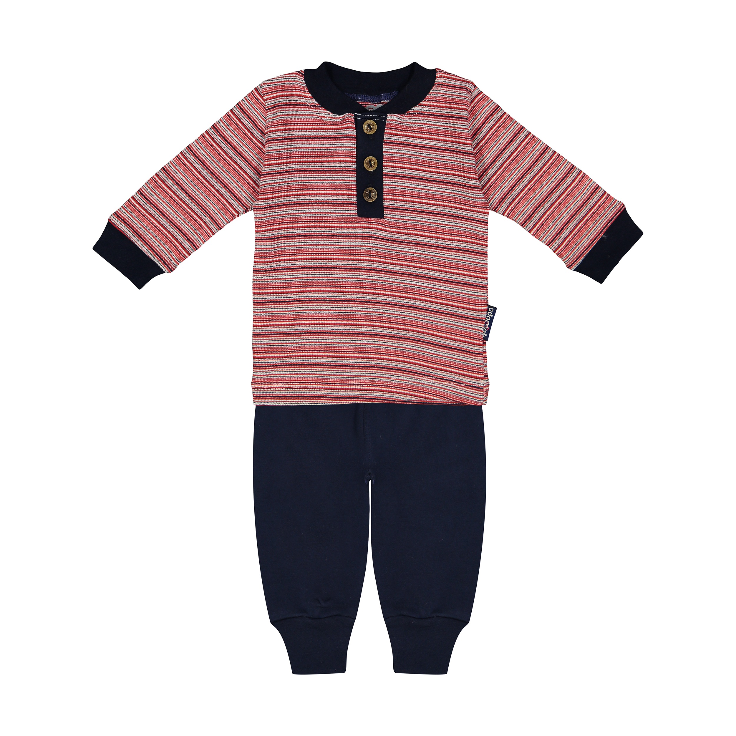 ست تی شرت و شلوار نوزادی آدمک مدل 2171128-72