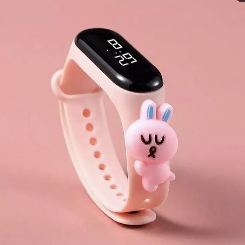 ساعت مچی دیجیتال مدل فانتزی بند سیلیکونی کد P rabbit 002