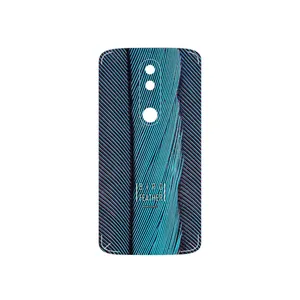 MAHOOT Turquoise feathers Cover Sticker for Motorola Moto X Force