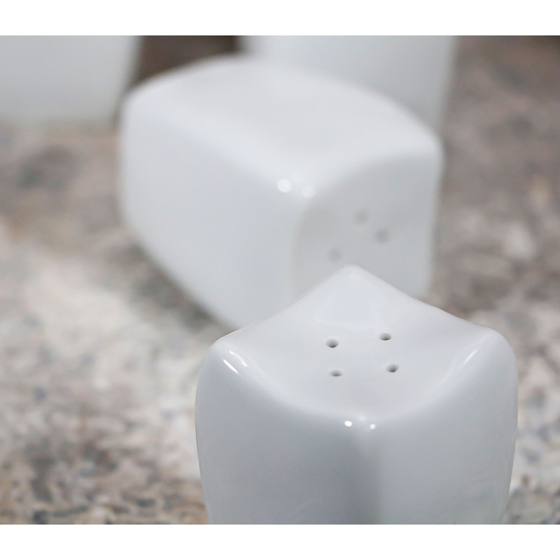 نمک پاش چینی مدل سفید بسته 6 عددی