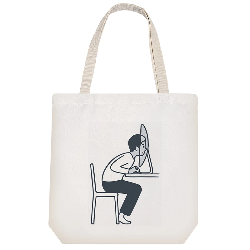 ساک خرید خندالو مدل غرق کامپیوتر کد 6402