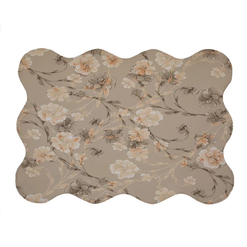 پادری مدل دالبر طرح گل کد 5889 سایز 80x110 سانتی متر