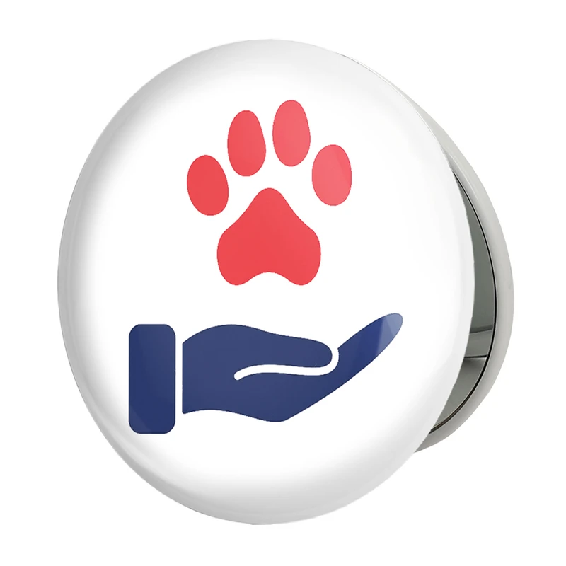 آینه جیبی خندالو طرح حمایت از حیوانات مدل تاشو کد 27350 