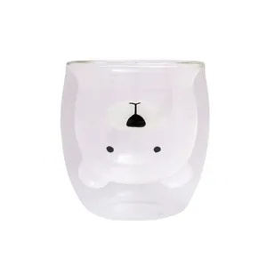 لیوان مدل دوجداره فانتزی طرح خرس کد GL7070