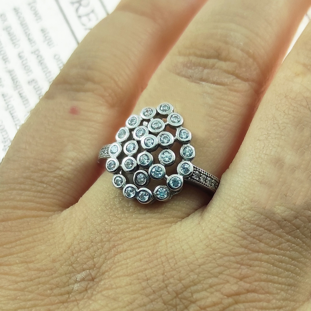 انگشتر نقره زنانه سلین کالا مدل برلیان کد 69