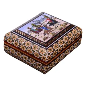 جعبه جواهرات خاتم کاری کد pp1014
