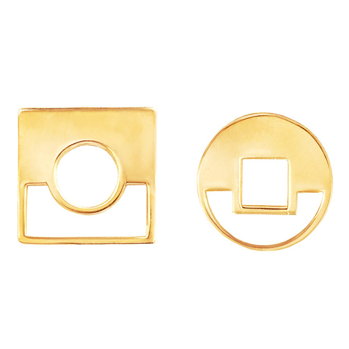 گوشواره طلا 18 عیار زنانه آمانژ کد 1218D9142