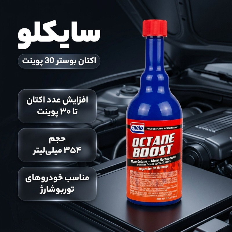 مکمل سوخت و اکتان بوستر سایکلو مدل 30 پوینت حجم 354 میلی لیتر