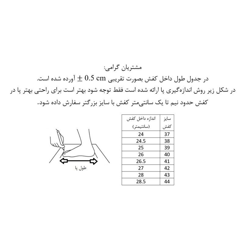 کفش پیاده‌روی مدل کلاسیک کد MESKBAFT