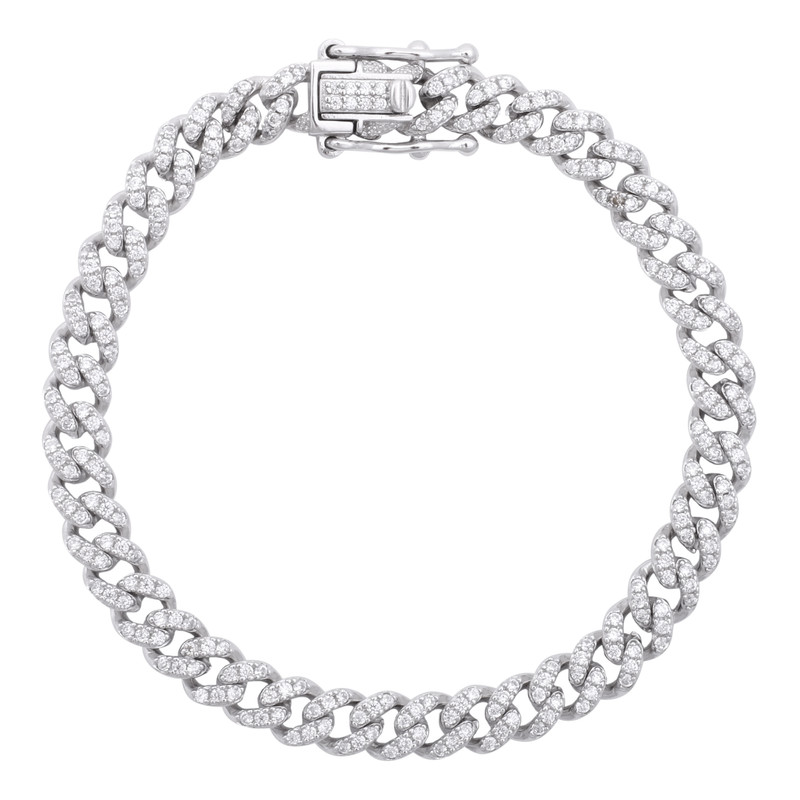 دستبند نقره زنانه مدل B3196 دستبند نقره زنانه مدل B3196