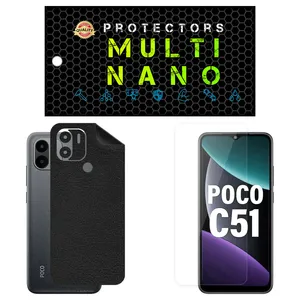 Multi Nano X-SFL Screen Protector For Xiaomi Poco C51 with back skin