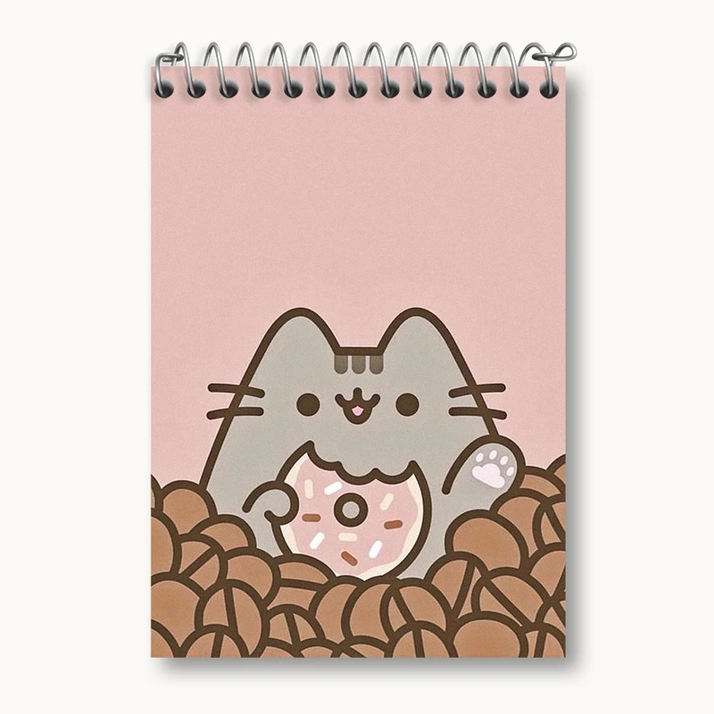 دفتر یادداشت 50 برگ خندالو طرح پوشین گربه بامزه کد N2046