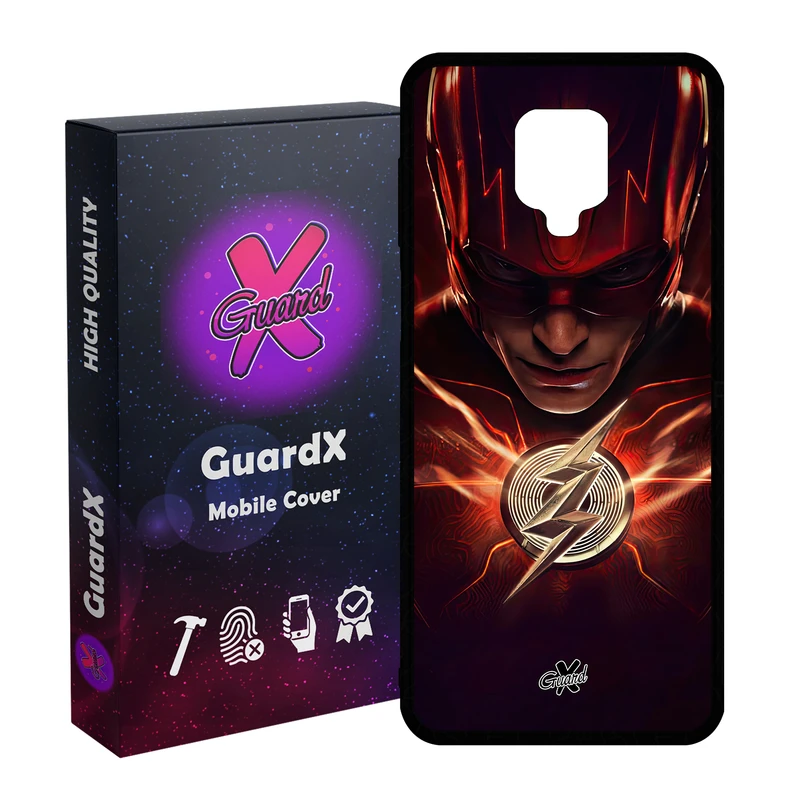 کاور گارد ایکس طرح فلش مدل Glass10599 مناسب برای گوشی موبایل شیائومی Redmi Note9 Pro/Note 9 Pro Max/Redmi Note 9S/MI Poco M2 Pro