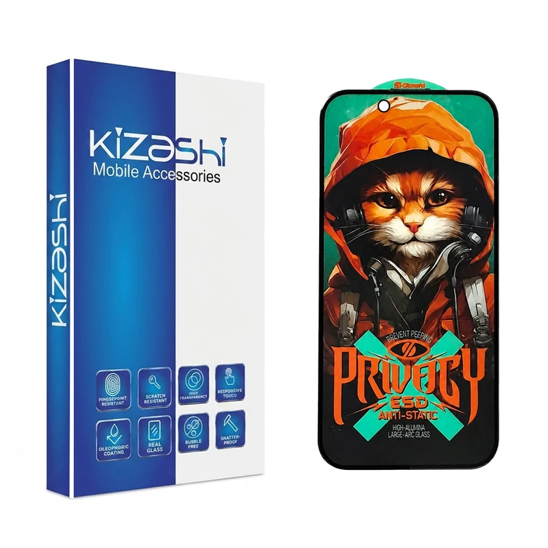 محافظ صفحه نمایش کیزاشی مدل Privacy مناسب برای گوشی موبایل اپل iPhone 12