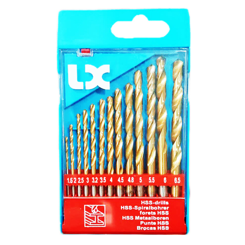 مجموعه 13 عددی مته قاب دار اهن ال ایکس مدل HSS مجموعه 13 عددی مته قاب دار اهن ال ایکس مدل HSS