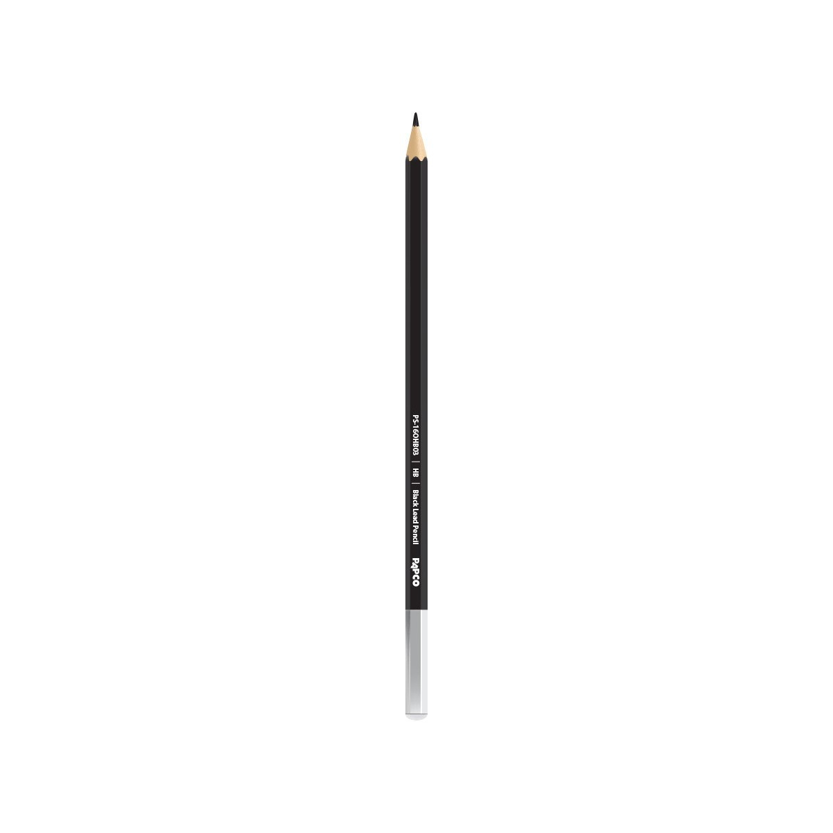 مداد مشکی پاپکو با درجه سختی HB کد -BL-PS-16OHB0312 بسته 12عددی