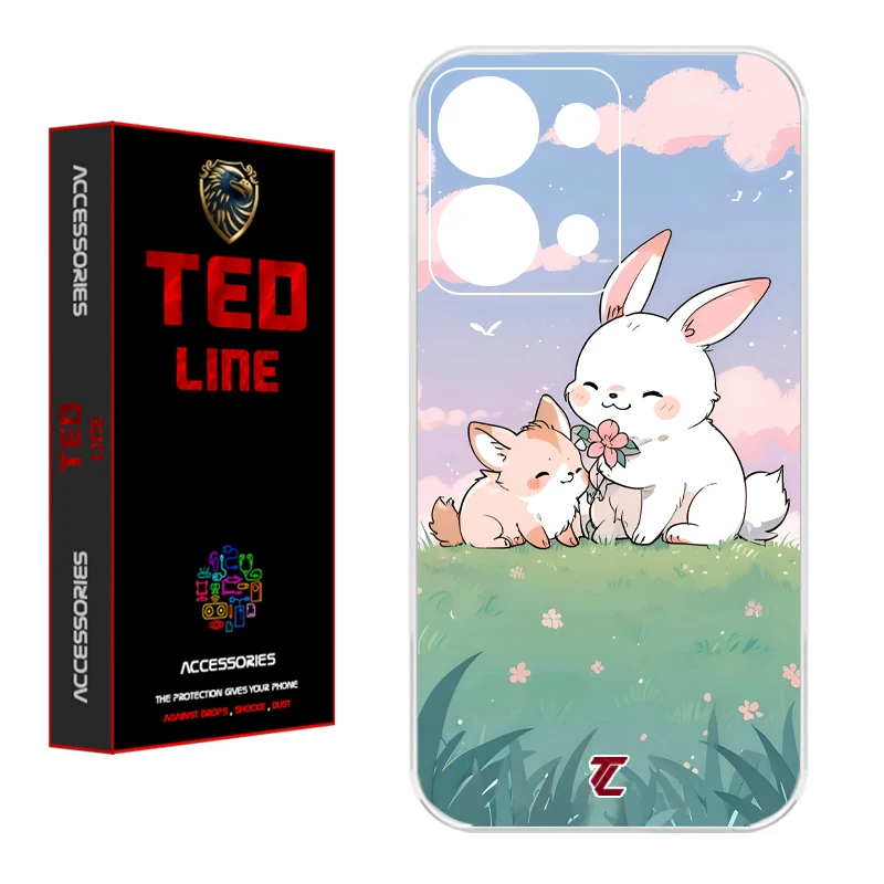 کاور تدلاین طرح خرگوش کد 1184 مناسب برای گوشی موبایل شیائومی Redmi Note 13 4G