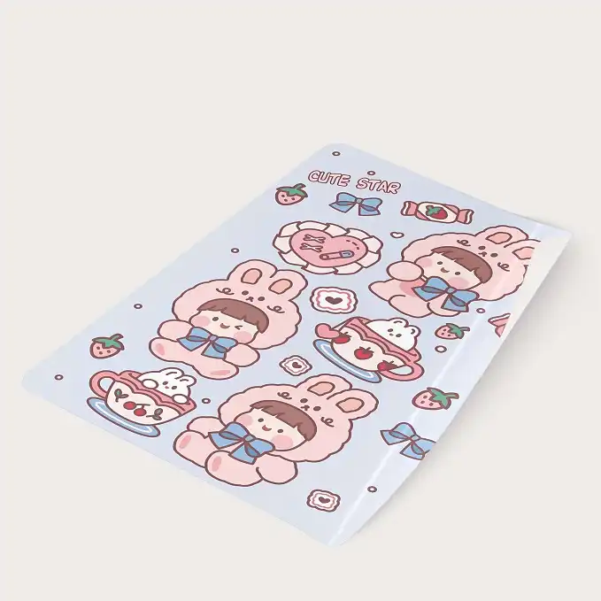 برچسب مدل برش نخورده طرح اسکرپ بوک دختر خرسی