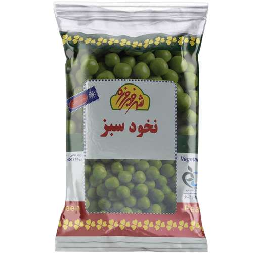 نخود سبز منجمد شهر فیروزه 400 گرم