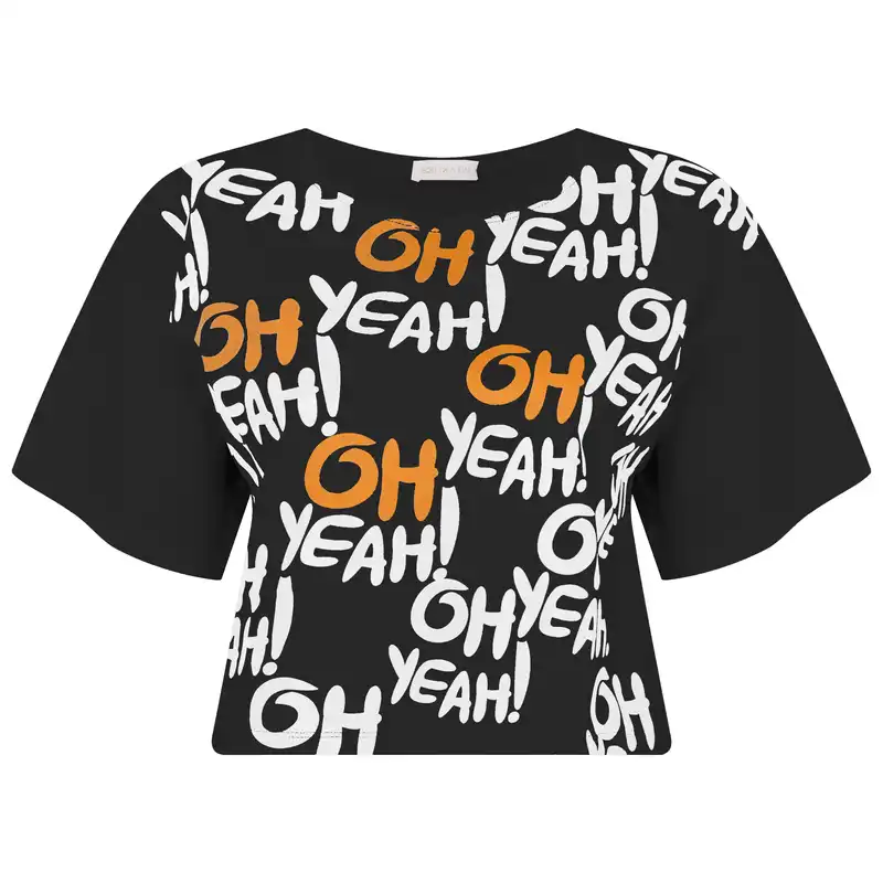 کراپتاپ آستین کوتاه زنانه مدل NEV