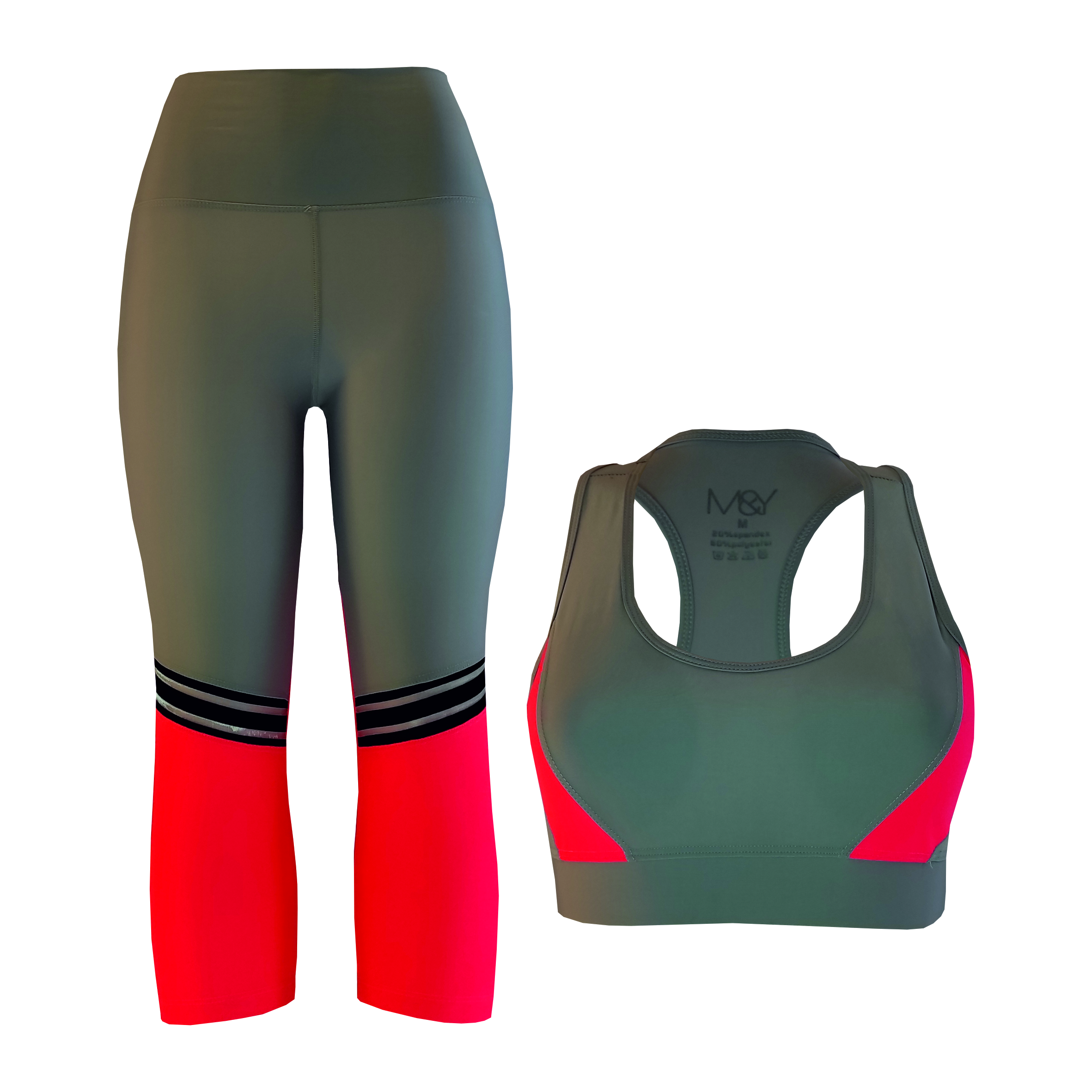 ست نیم تنه و شلوارک ورزشی زنانه مدل 126 A