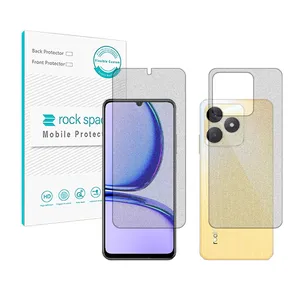 Rockspace HyMTT Matte screen protector suitable for Realme C53 mobile phone along with the back protector
