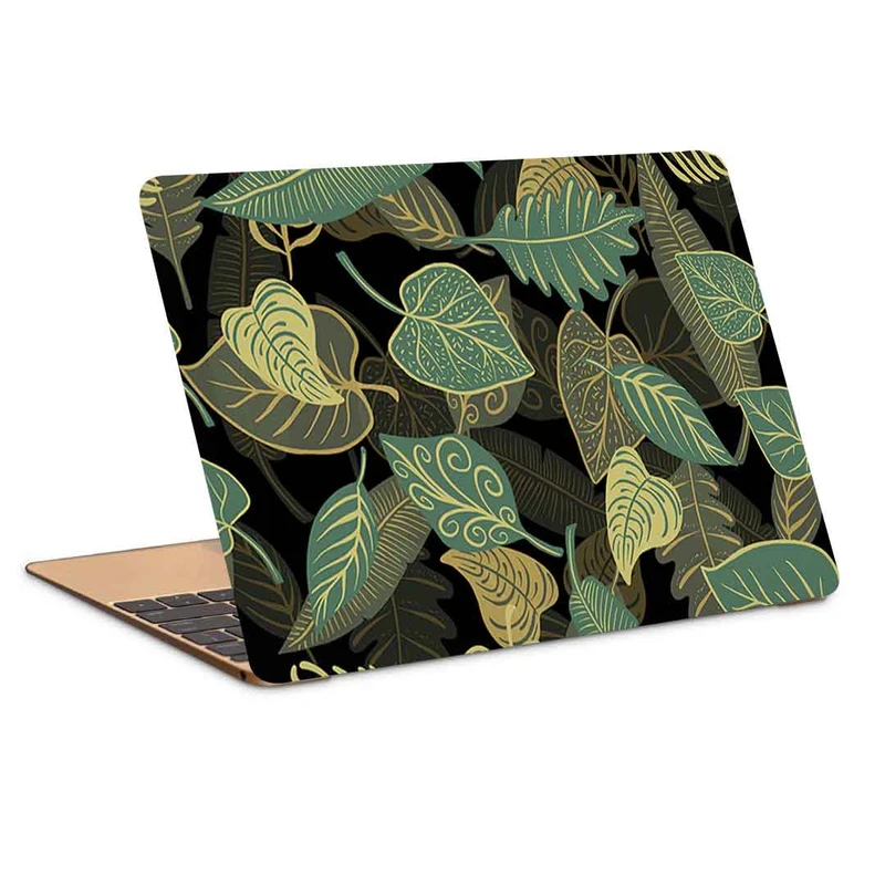 استیکر لپ تاپ طرح leaves patterns texture کد P-829 مناسب برای لپ تاپ 15.6 اینچ