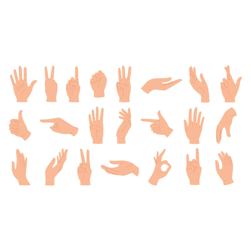 برچسب لپ تاپ پویا مارکت طرح دست راهنما کد 2400 مجموعه 21 عددی