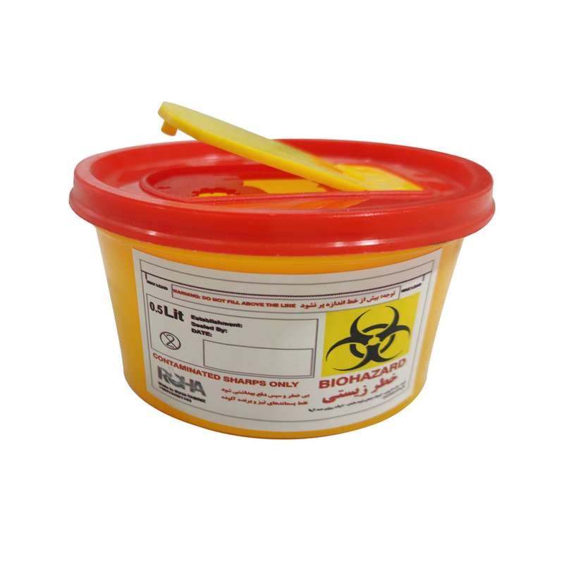 سیفتی باکس رحا مدل R500 ظرفیت 500 میلی لیتر بسته 20 عددی