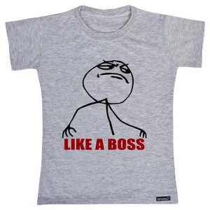 تی شرت آستین کوتاه پسرانه 27 مدل Like a Boss کد MH775