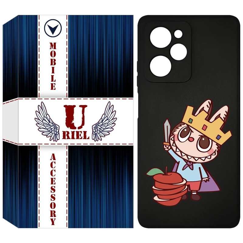 کاور یوریل مدل KSH کد 120 طرح عروسک لبوبو مناسب برای گوشی موبایل شیائومی Poco X5 Pro / Redmi Note 12 Pro 5G