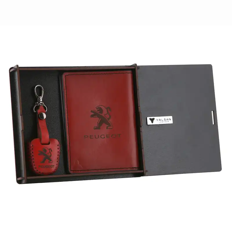 ست هدیه چرم یلسان مدل PEUGEOT 206 کد SET-300-01-GS