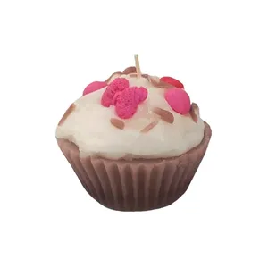 شمع دست ساز مدل کاپ کیک 001