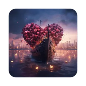 زیر لیوانی کاکتی مدل عاشقانه کد mp12145