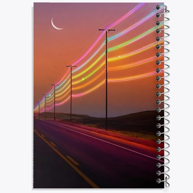 دفتر نقاشی 50 برگ خندالو طرح جاده بی انتها کد F6445