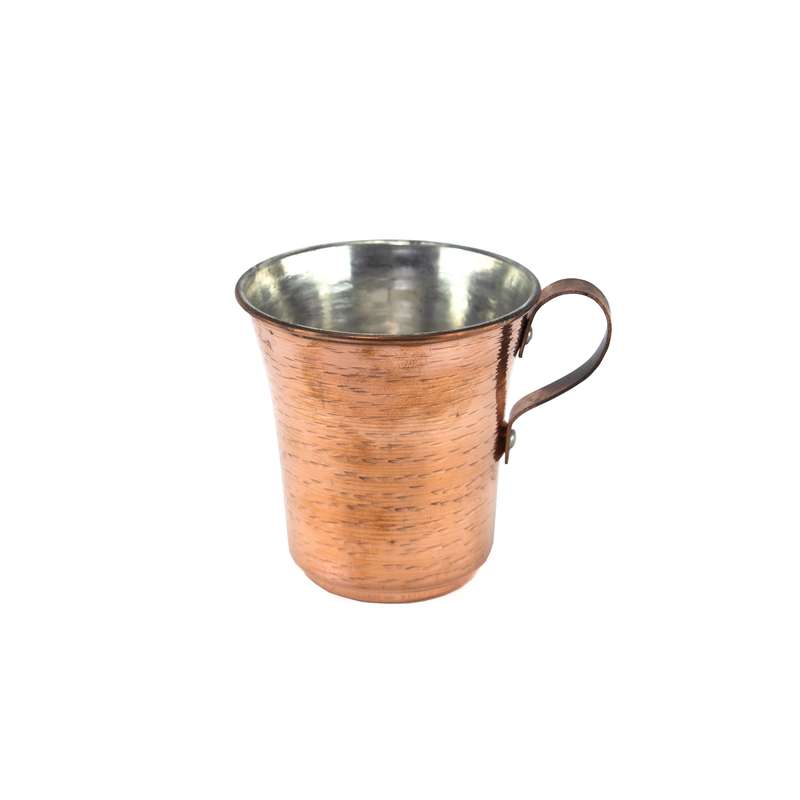  لیوان مسی مدل راسته دسته دار کد alsh0012 بسته 6 عددی