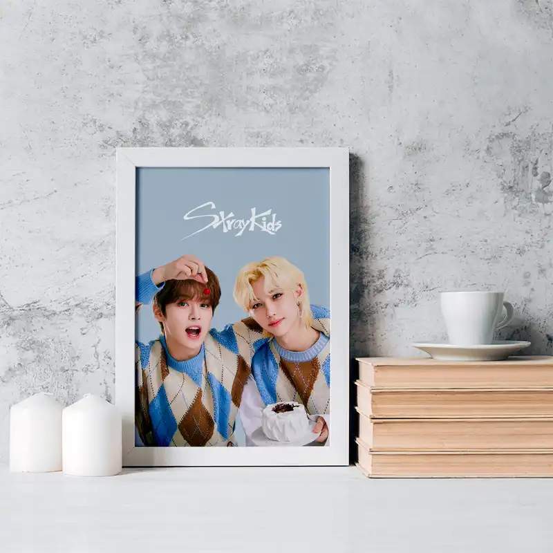 تابلو خندالو مدل مینهو و فلیکس گروه استری کیدز Stary Kids کد 16890