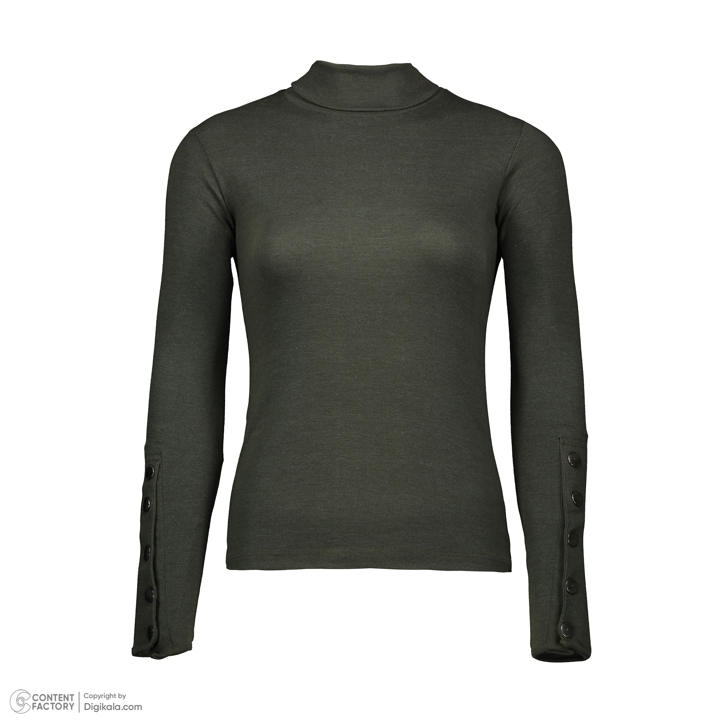 تی شرت یقه اسکی زنانه زانتوس مدل 14456-45 رنگ سبز