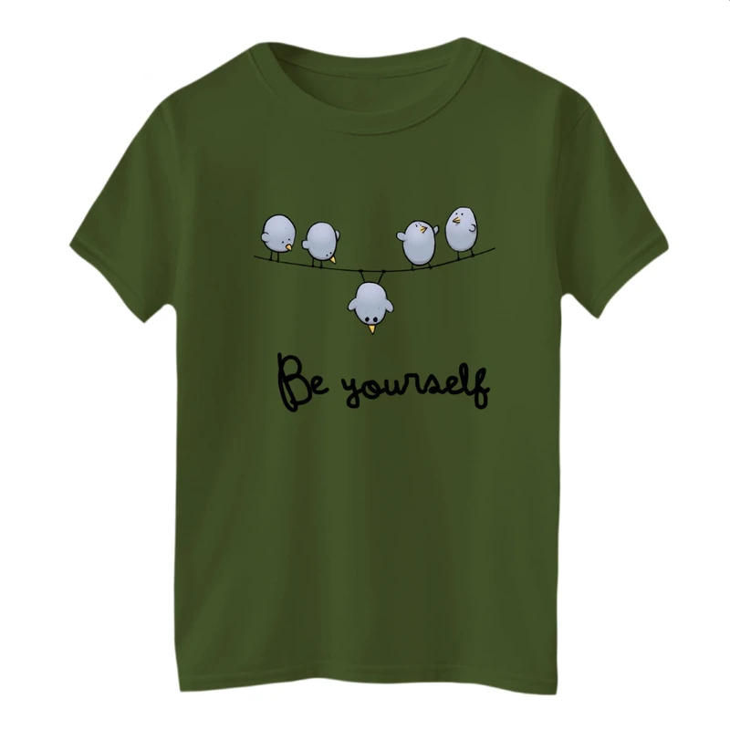 تی شرت آستین کوتاه بچگانه مدل پرنده های بامزه