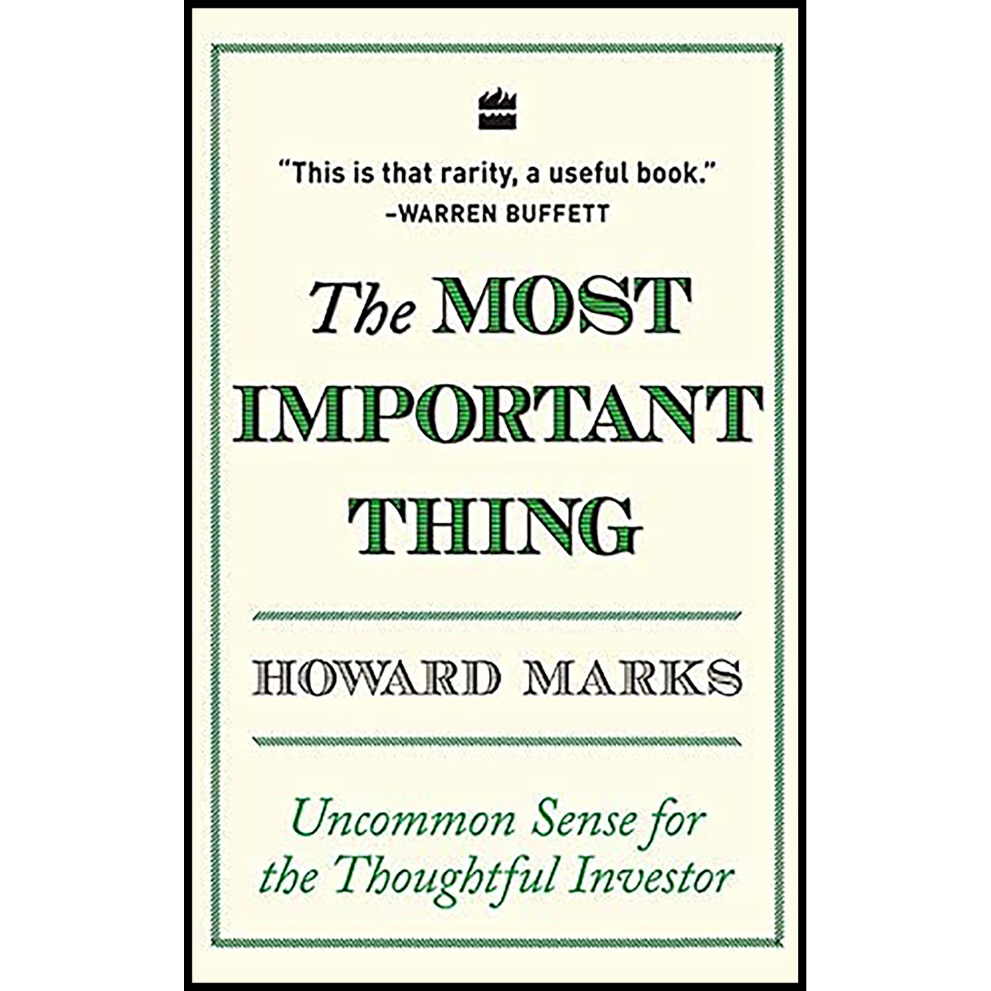 کتاب The Most Important Thing اثر Howard Marks انتشارات HarperCollins India