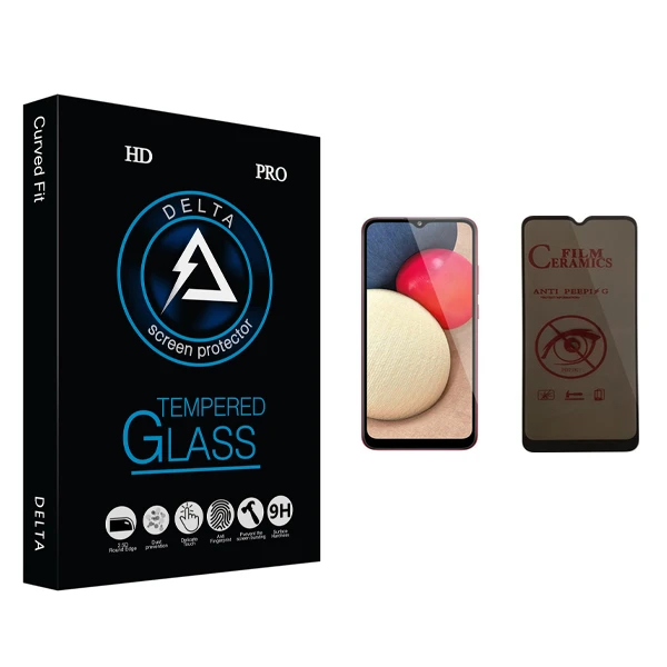 محافظ صفحه نمایش حریم شخصی دلتا مدل HD مناسب برای گوشی موبایل سامسونگ Galaxy A02s