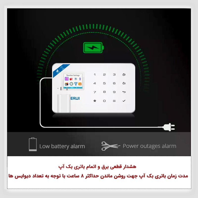 سیستم دزدگیر سیم کارتی کروی مدل W181