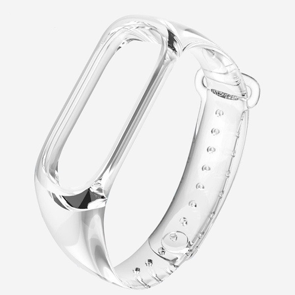 بند مدل RAINBOW شفاف مناسب برای مچ بند هوشمند شیائومی MI BAND 5/6