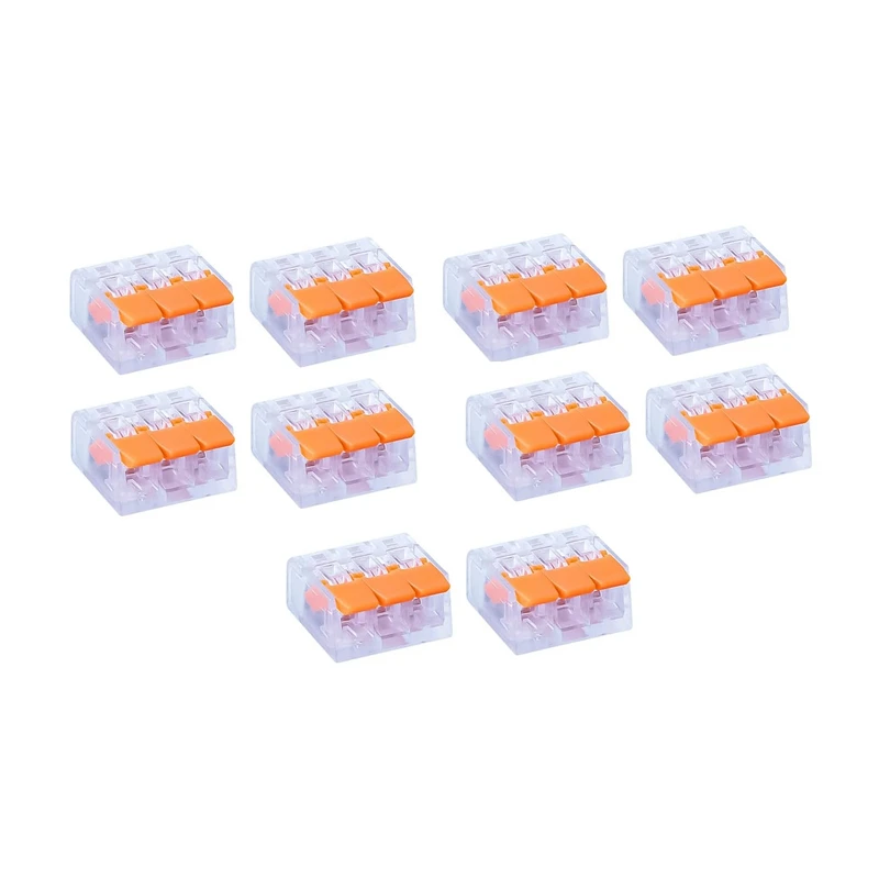 کانکتور ضامن دار ده ده الکتریک گروپ مدل انشعابی کد 33 بسته 10 عددی