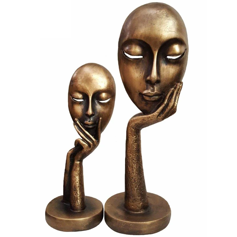 مجسمه مدل رخ افسوس کد H-1615 بسته دو عددی