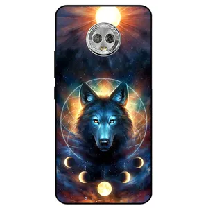 Megafone Wolf and Moon 8006 Cover For Motorola Moto G6