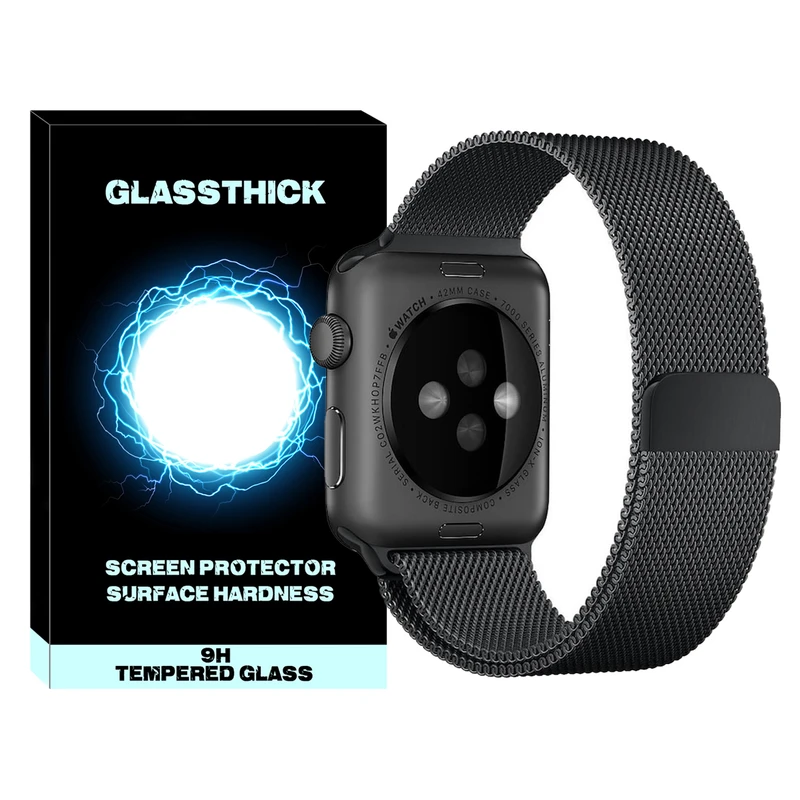 بند گلستیک مدل Milanese GL مناسب برای اپل واچ سری 10 سایز 42 میلی متری