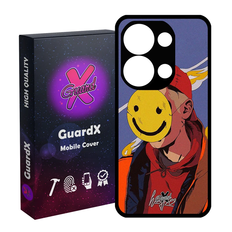 کاور گارد ایکس طرح Girl مدل Glass10342 مناسب برای گوشی موبایل شیائومی Redmi Note 13 Pro 4G / Poco M6 Pro 4G