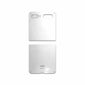MAHOOT Metallic-White Cover Sticker for Samsung Galaxy Z Flip
